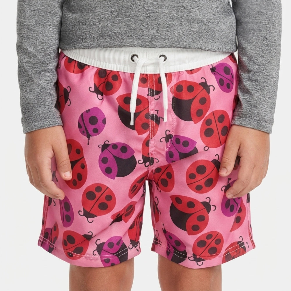 Mania de Ti Short De Baño Para Niños Estampado Mariquitas