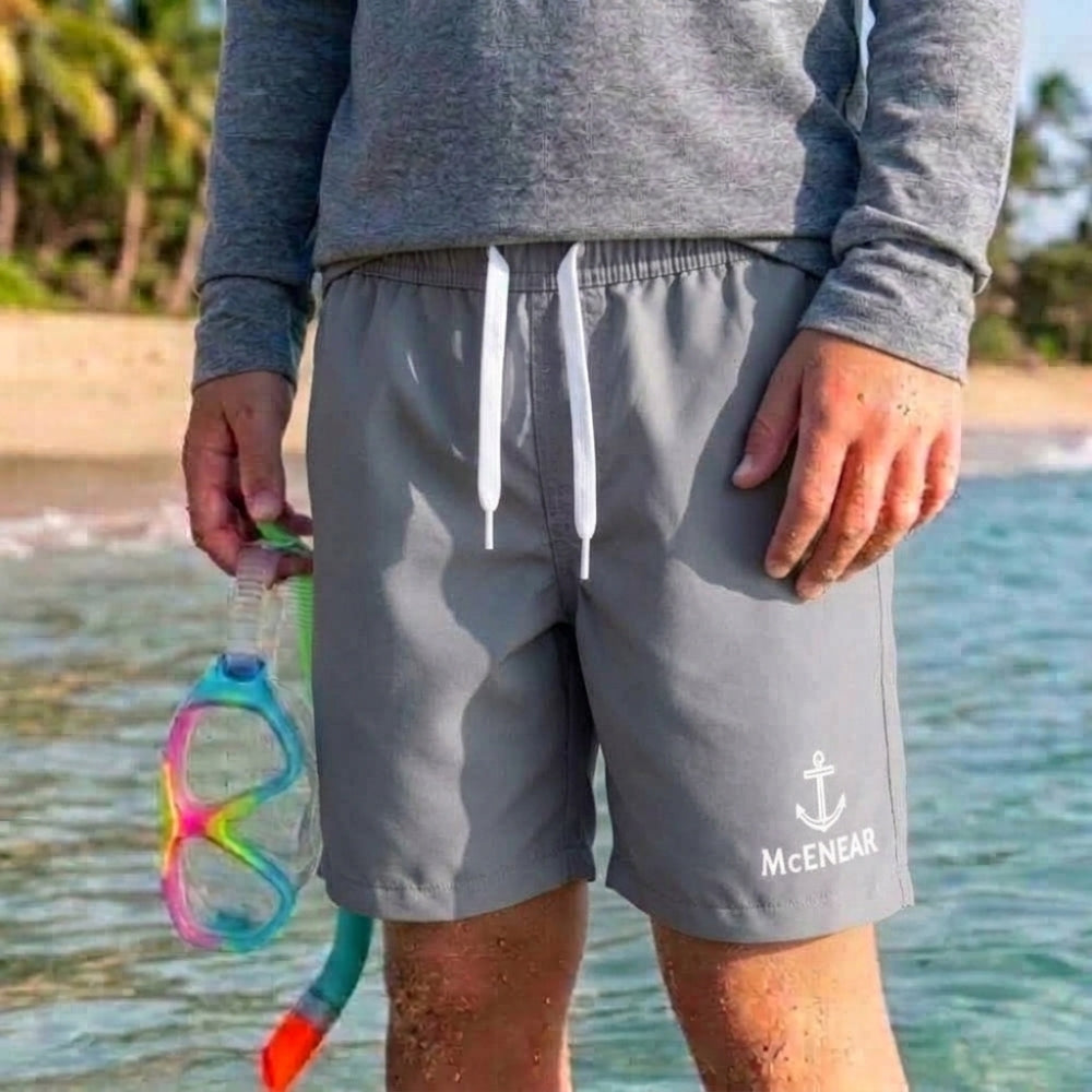 Mania de Ti Short De Baño Para Niños Gris