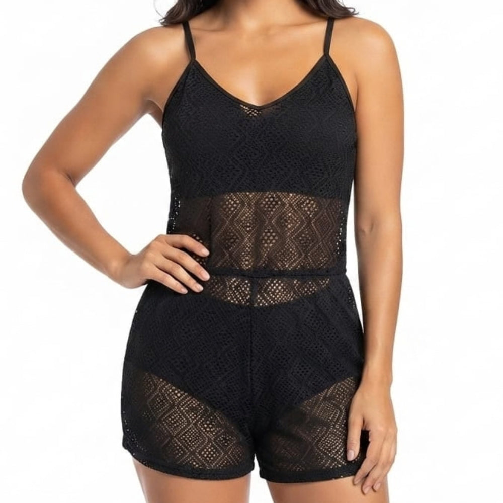 Mania De Ti Braga Corta Playera Encaje Negro