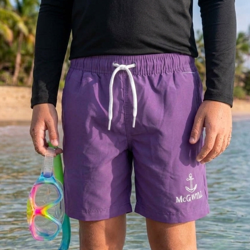 Mania de Ti Short De Baño Para Niños Morado
