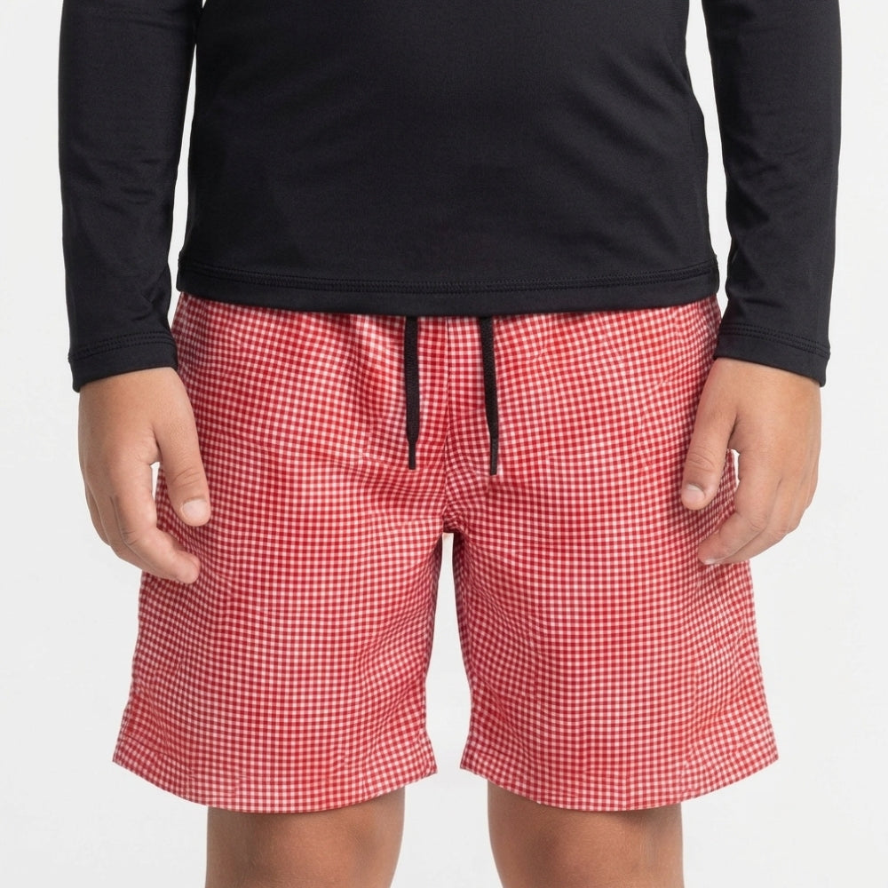 Mania de Ti Short De Baño Para Niños Estampado A Cuadros
