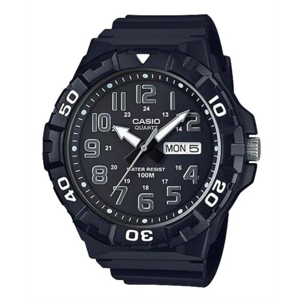 Casio Reloj Análogo Casual De Correa De Resina Para Caballeros
