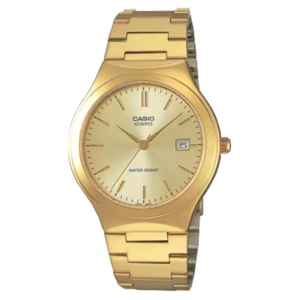 Casio Reloj Casual Correa De Acero Inoxidable Para Caballero Gold