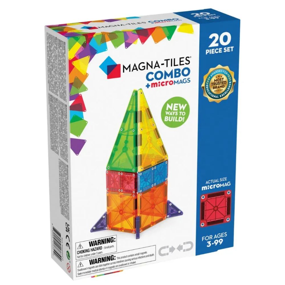 Magna-Tiles Combo+Micromags 20 Pzs
