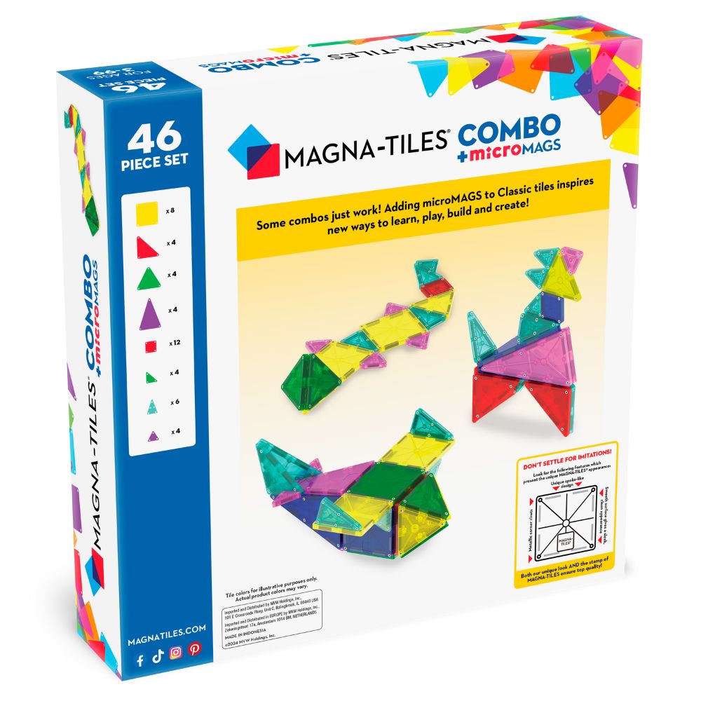 Magna-Tiles Combo+Micromags 46 Pzs Set