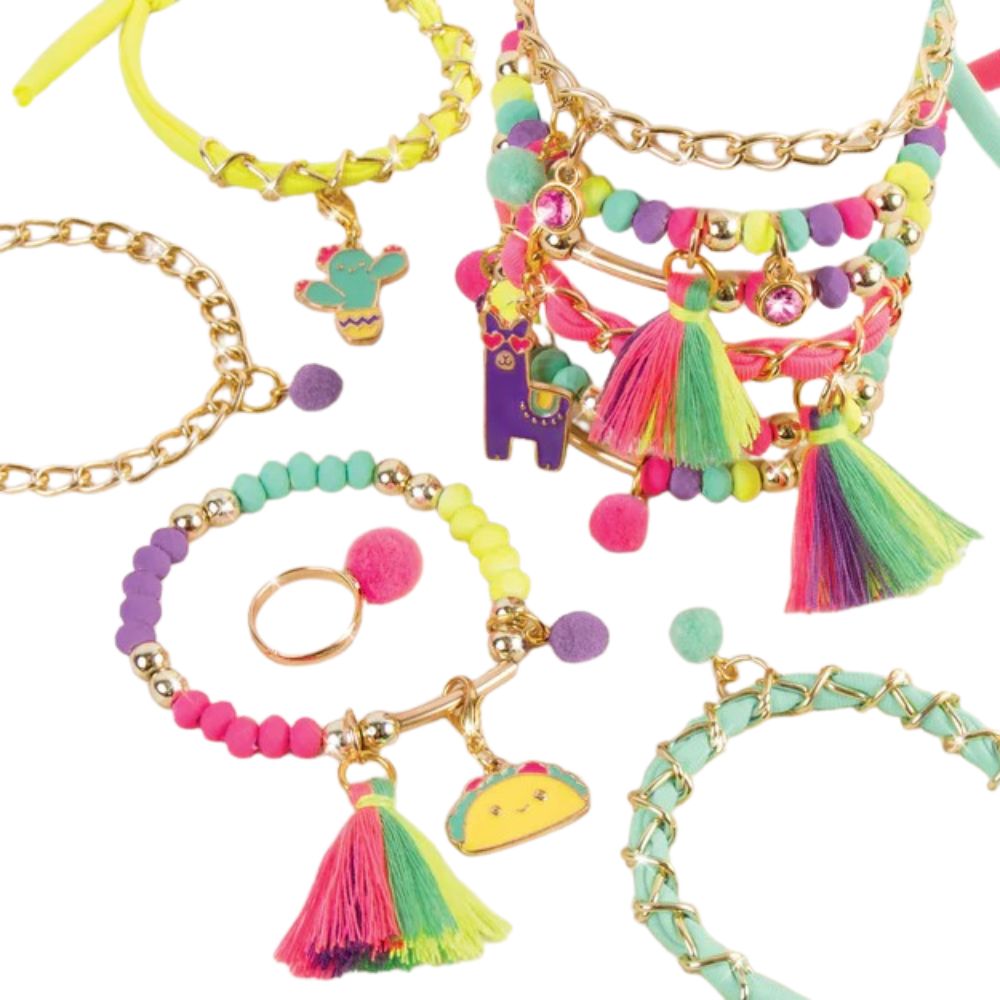 Make It Real Cadenas Y Dijes Fluorescentes 8+ 195Pzs