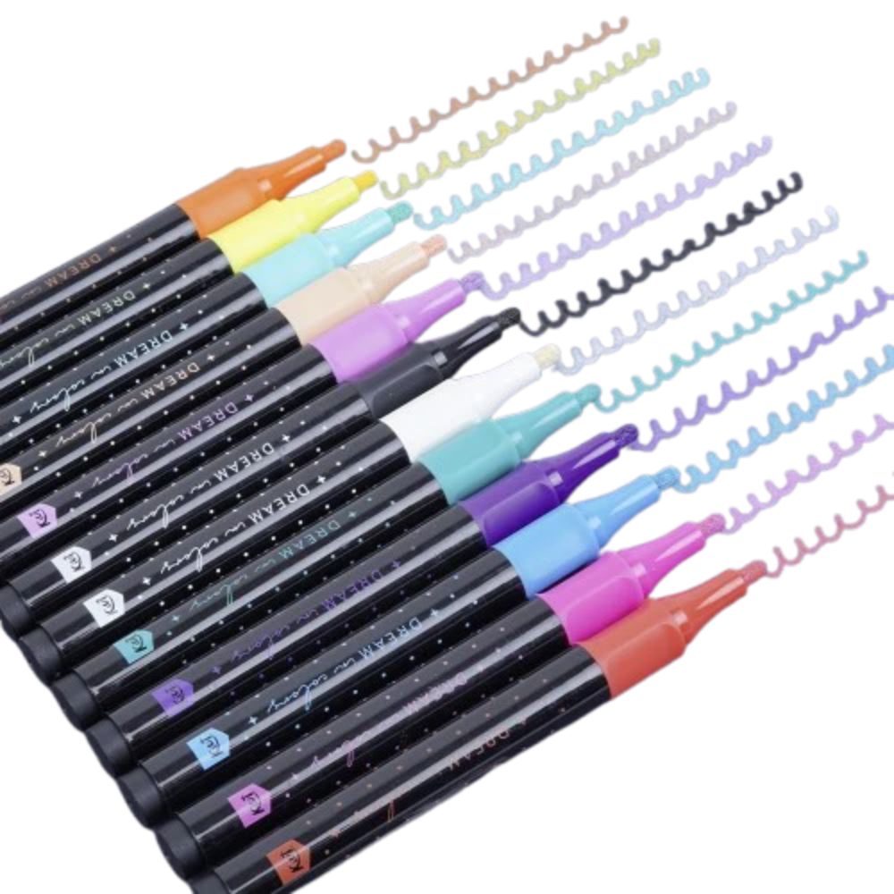 Kiut Marcadores Acrílicos Efecto Pintura 12 Und