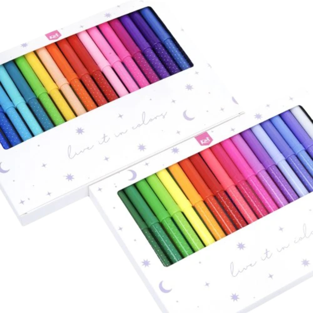 Kiut Marcadores Plumones Lavables 80 Und