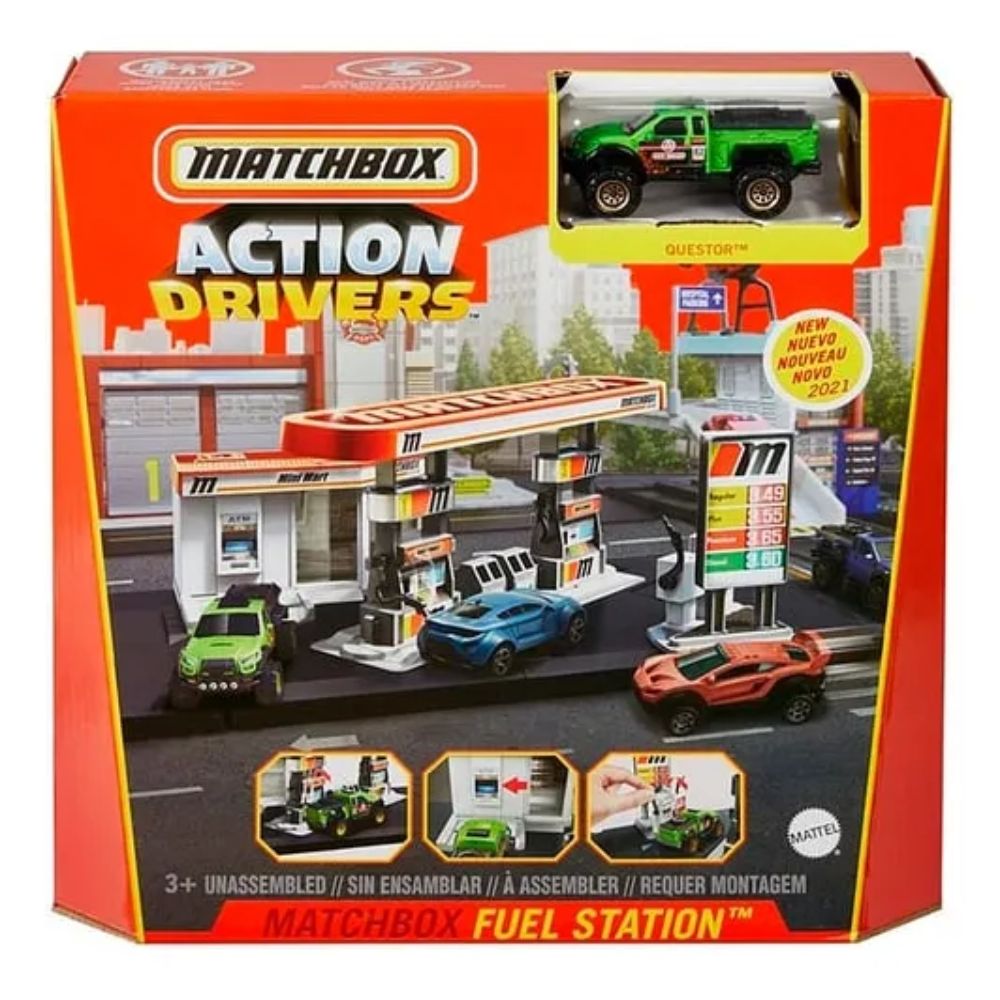 Matchbox Action Drivers Fuel Station 3+