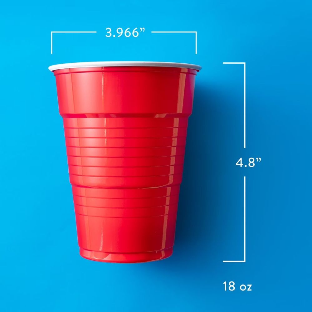 Member's Mark Vasos Heavy-Duty Red 532ml 240Und