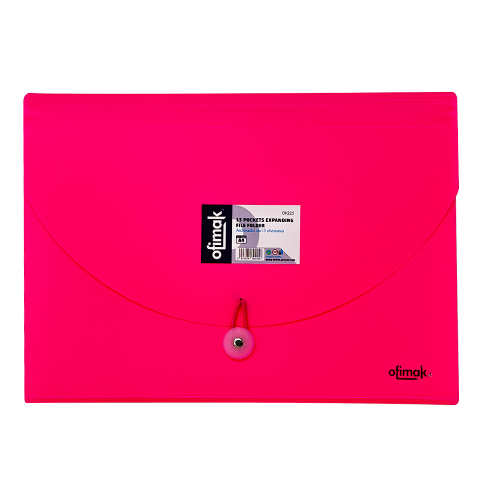 Ofimak Archivador de 13 Divisiones Acordeon Tamaño A4