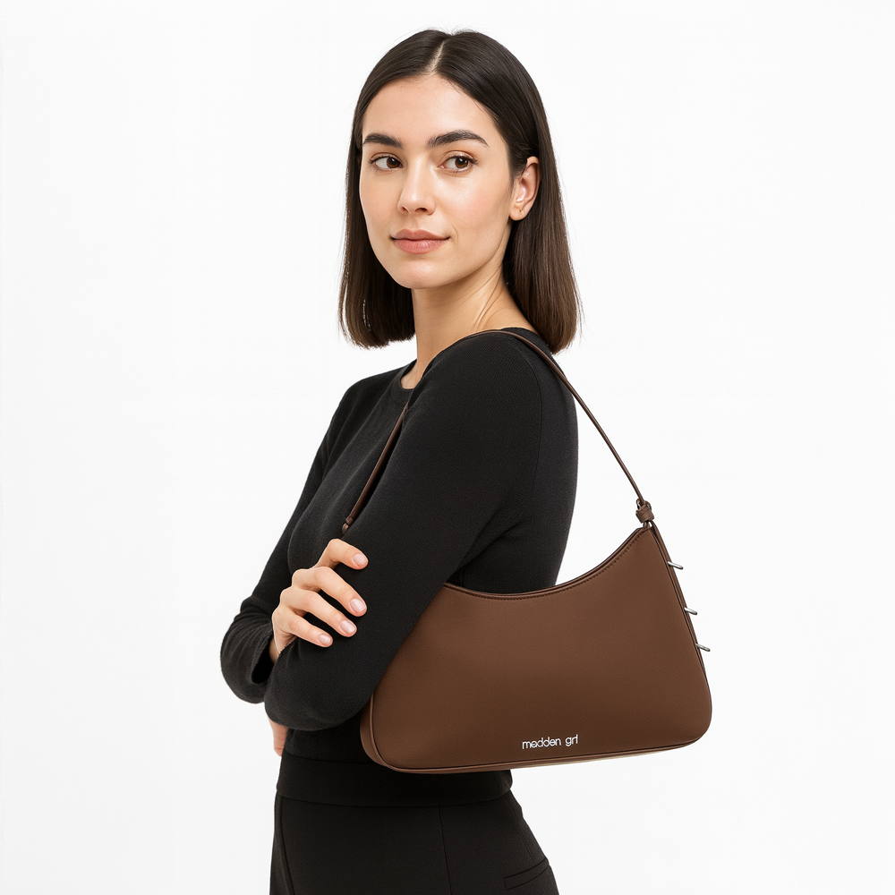 Steve Madden Girl Cartera Brown Con Llavero