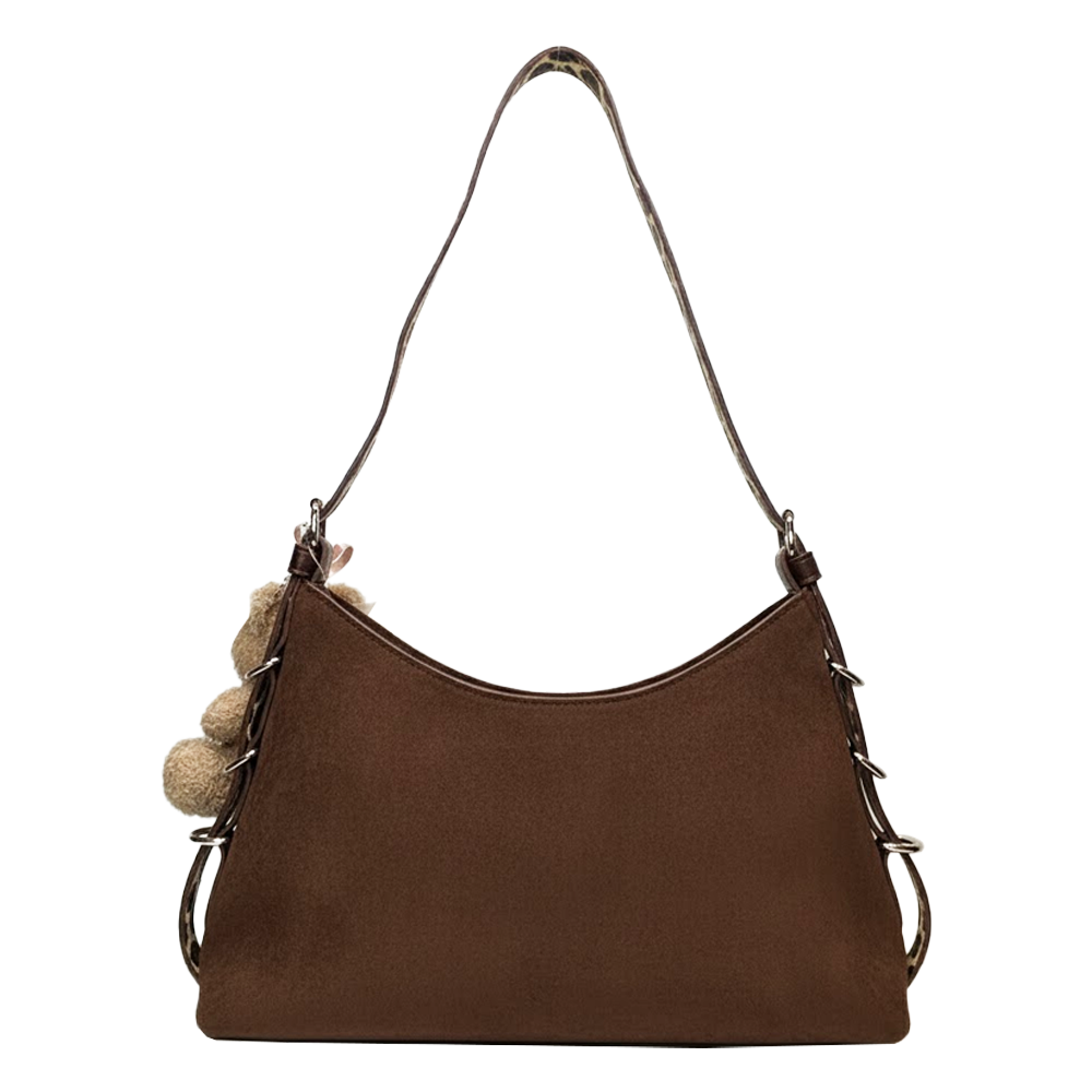 Steve Madden Girl Cartera Brown Con Llavero