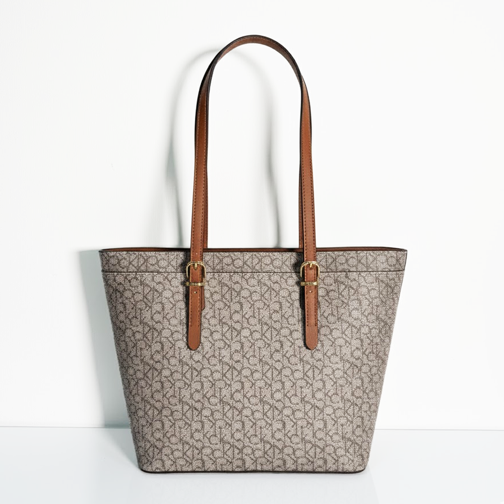 Calvin Klein Cartera Logo Crema