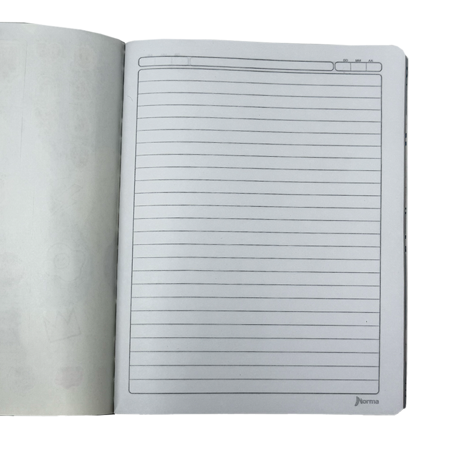 Norma Cuaderno Cosido Linea 100 Hojas Con Stickers Diseño Motocross