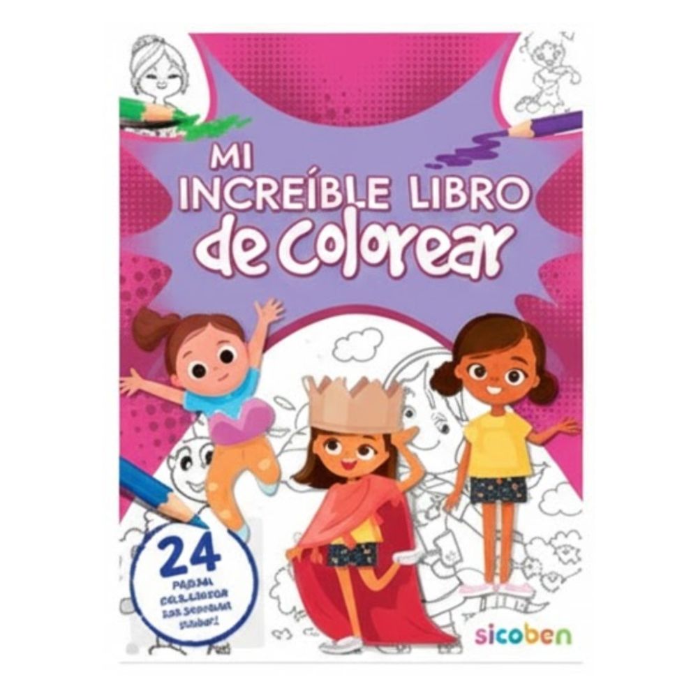 Mi Increíble Libro De Colorear Para Niñas 24pag