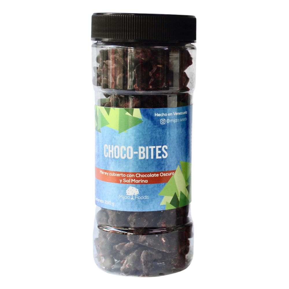 Mijao Seeds Choco Bites Chocolate Oscuro y Sal Marina 230gr