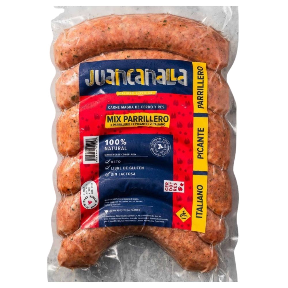 Mix Parrillero Juan Canalla 6 Und 700gr