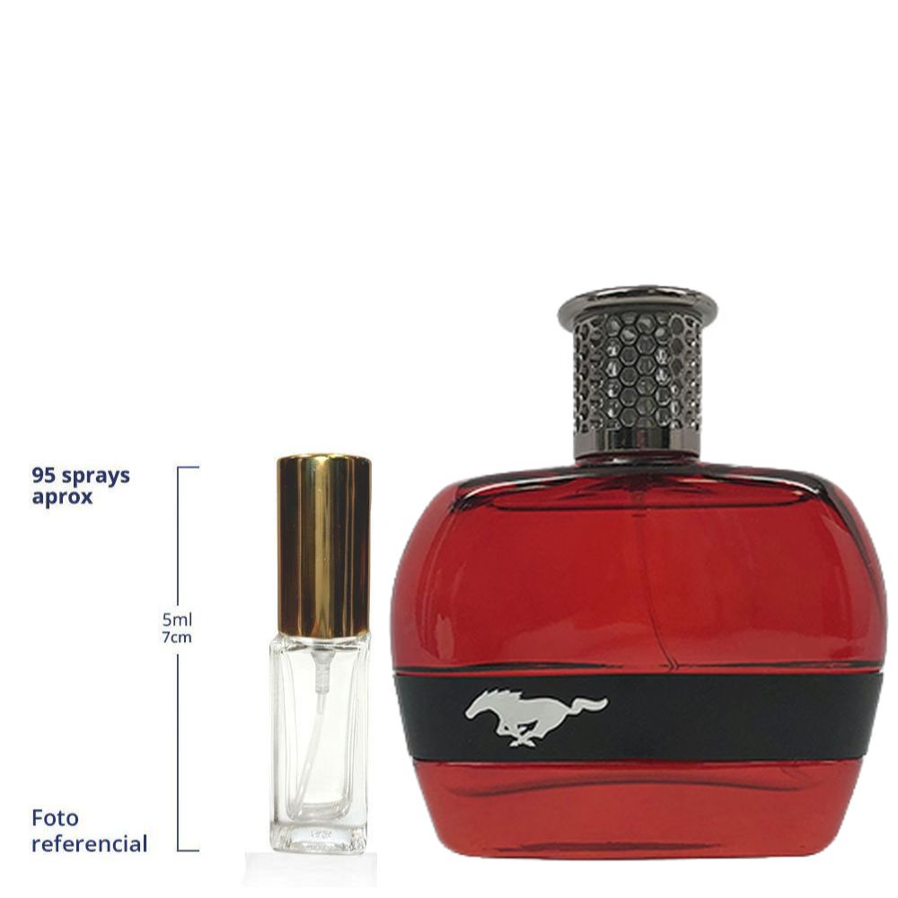 Mustang Red Decant Travel Size Eau De Toilette For Men
