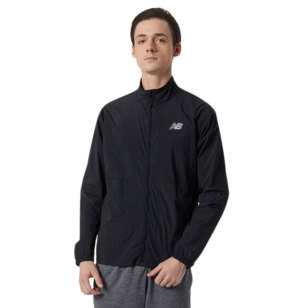 New Balance Chaqueta Impact Run Para Caballero Negra