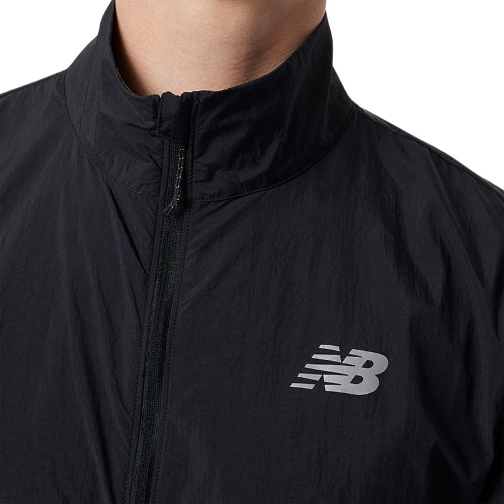 New Balance Chaqueta Impact Run Para Caballero Negra