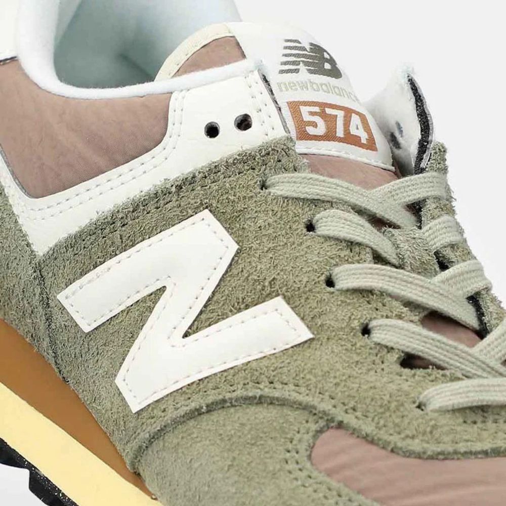 New Balance Lifestyle 574 Classics Washed Out Brights Gris Y Verde Zapato Unisex