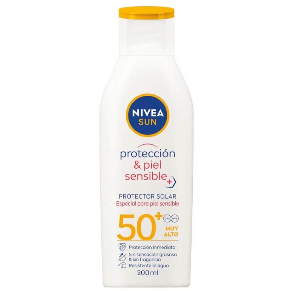 Nivea Sun Protector Solar Proteccion & Piel Sensible FPS50 200ml