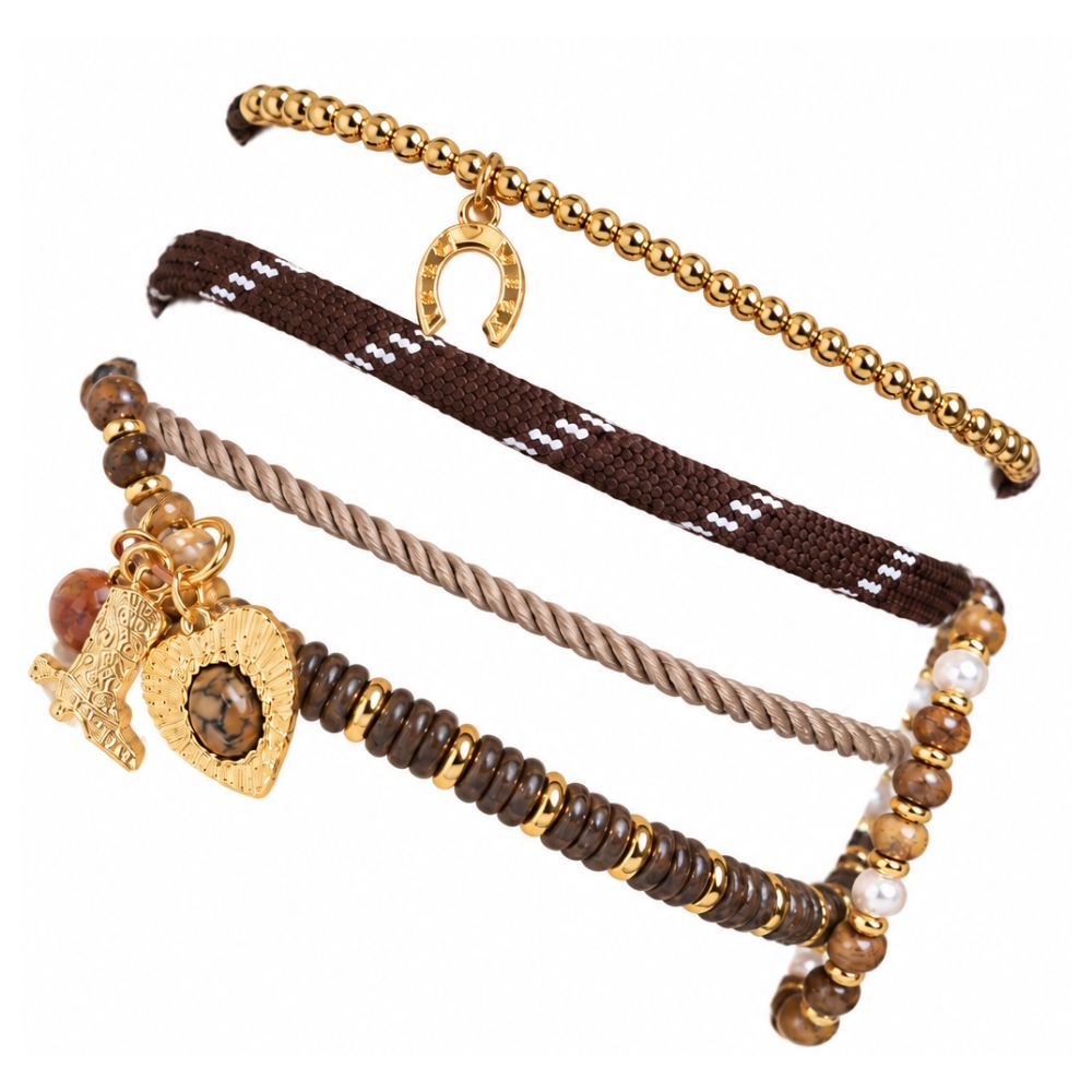 Noir Set de 5 Pulseras