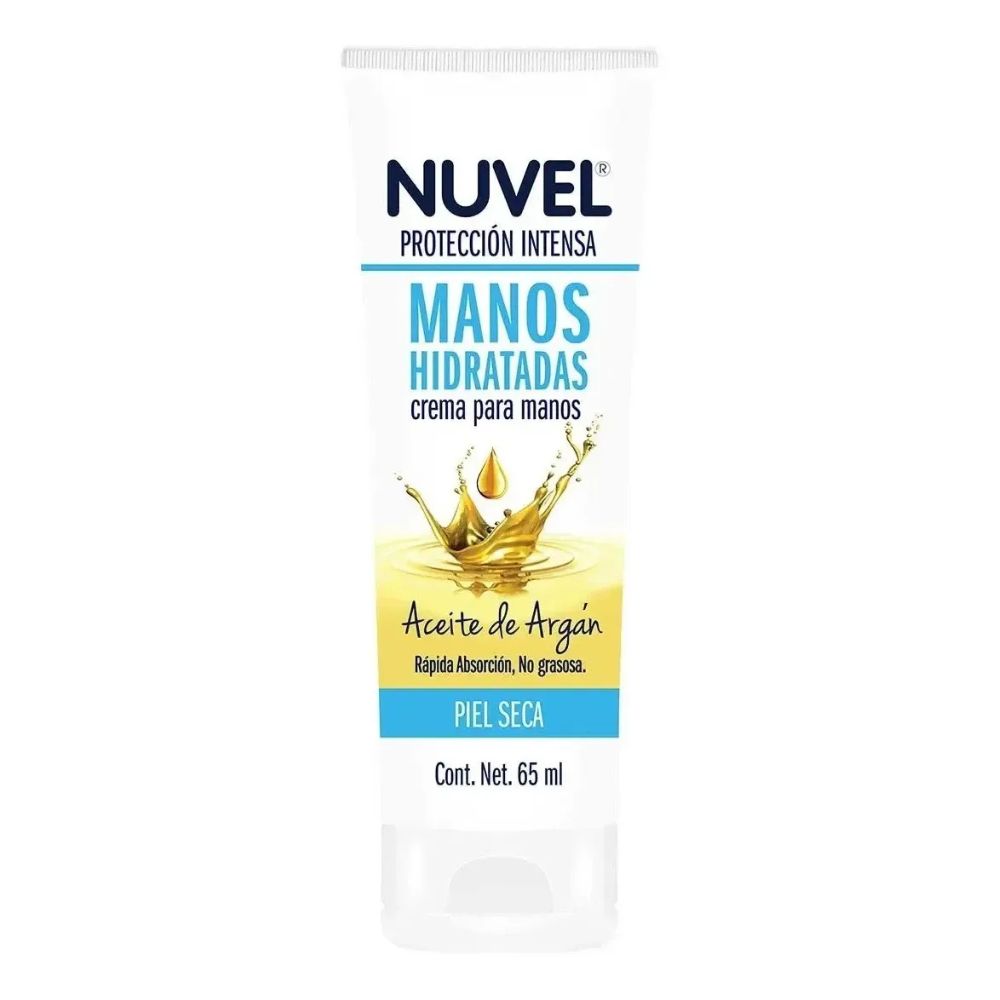 Nuvel Crema Para Manos Protección Intensa Aceite De Argán "Piel Seca" 65ml