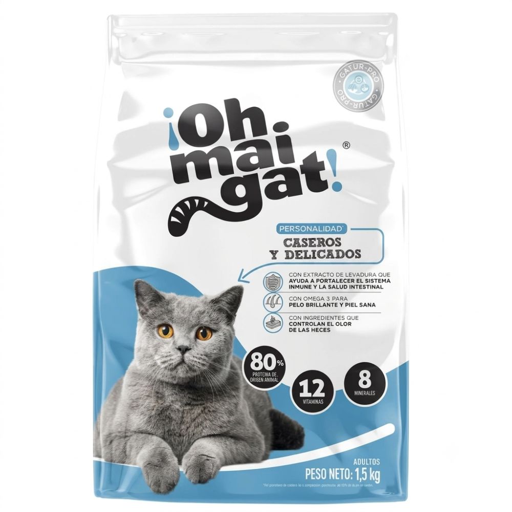 OHMAIGAT alimento para gato nutricion optima 1.5 Kgs