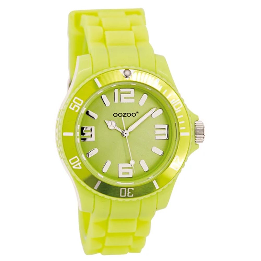 Oozoo Reloj Deportivo Correa De Silicone Para Damas Lemon