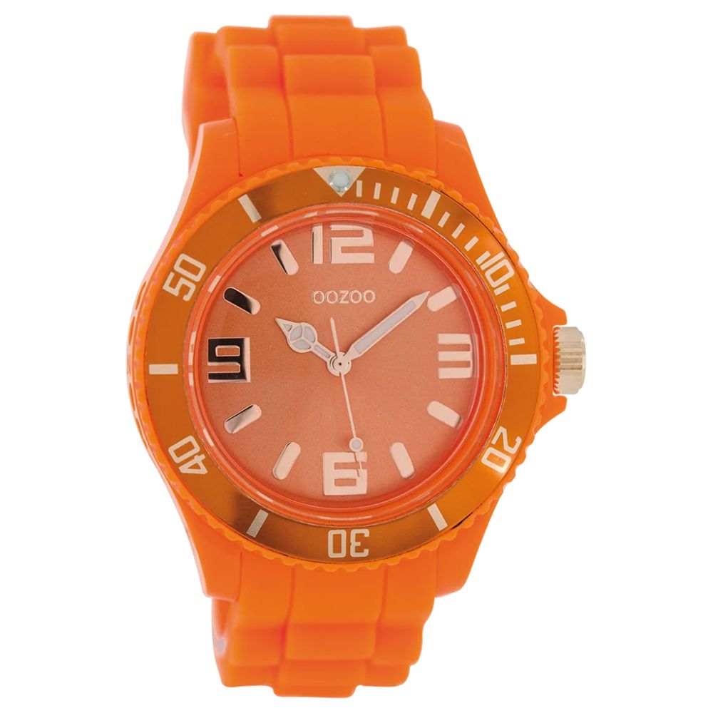 Oozoo Reloj Deportivo Correa De Silicone Unisex Fluo Orange