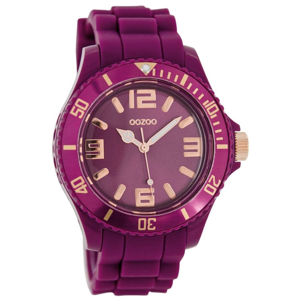 Oozoo Reloj Deportivo Correa De Silicone Unisex Purple