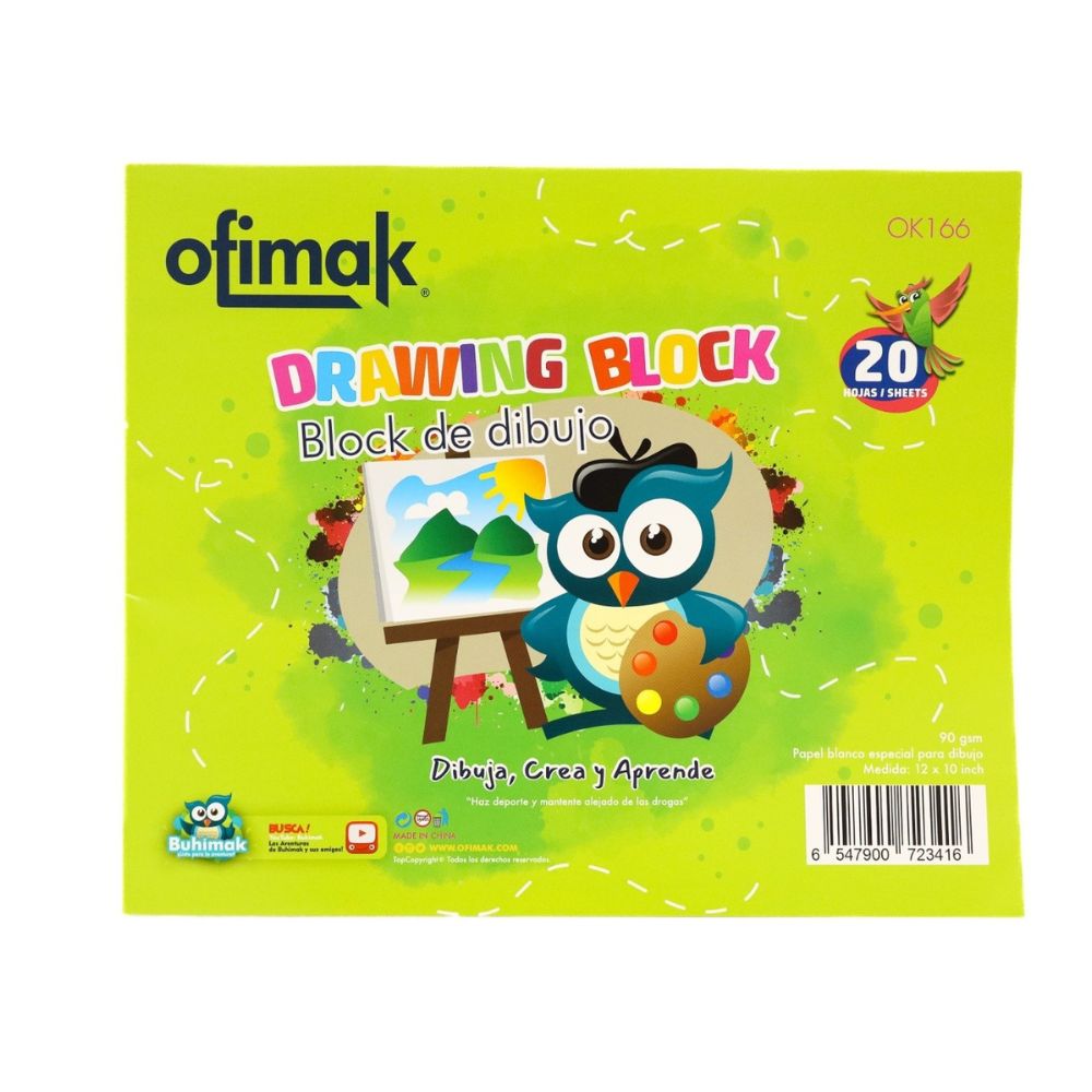 Ofimak Block De Dibujo School Grande 20 Hojas
