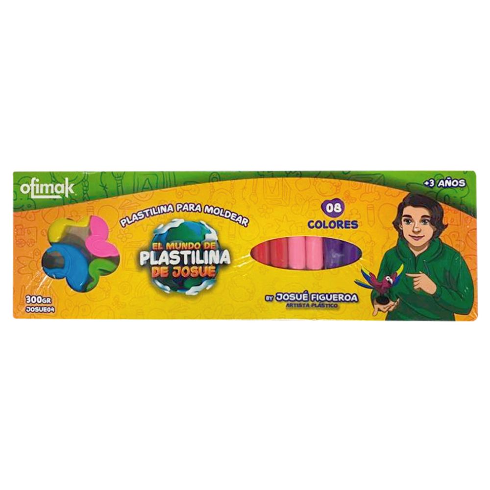 Ofimak Plastilina Josue 8 Colores 16 Und