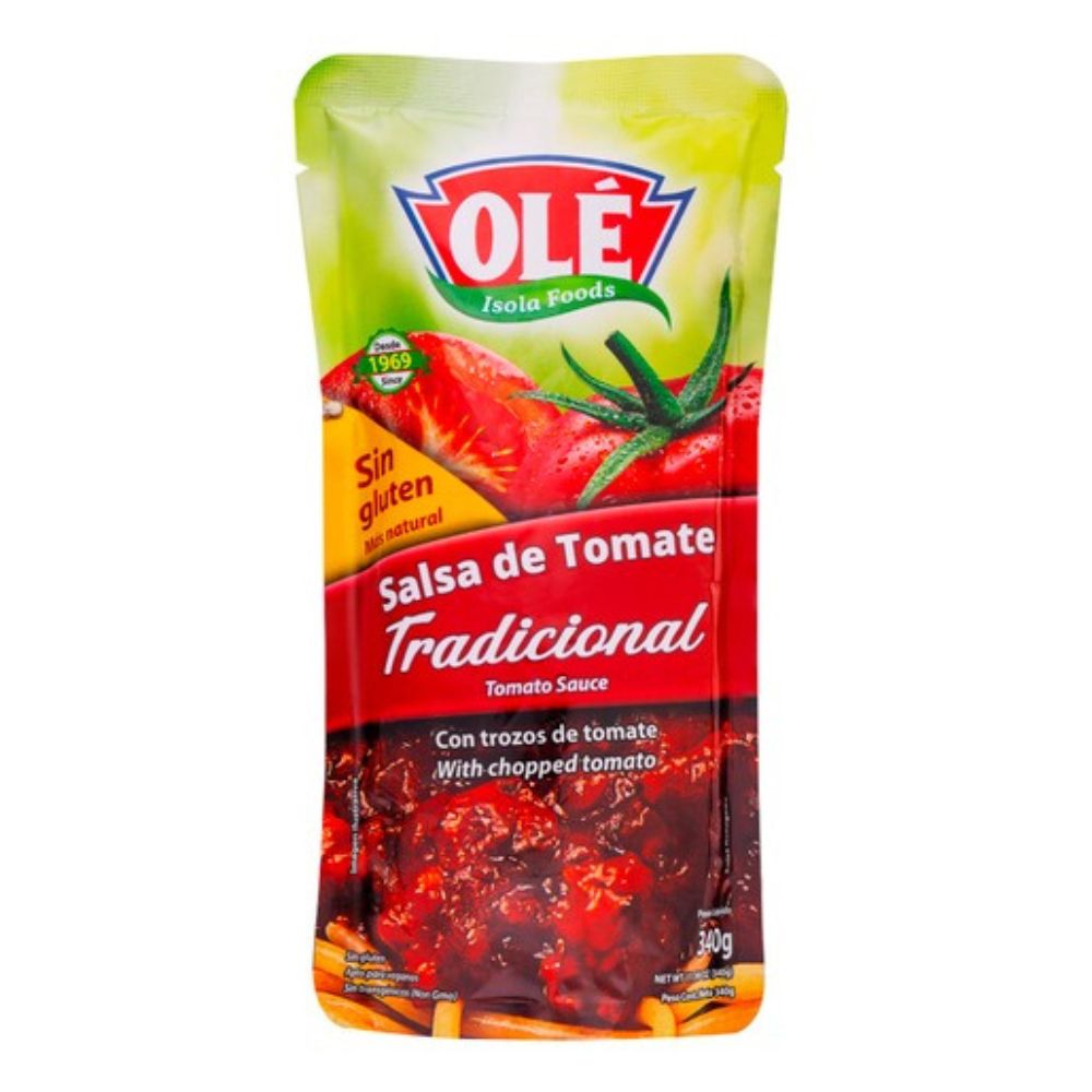 Olé Salsa De Tomate Tradicional Pouch 340gr