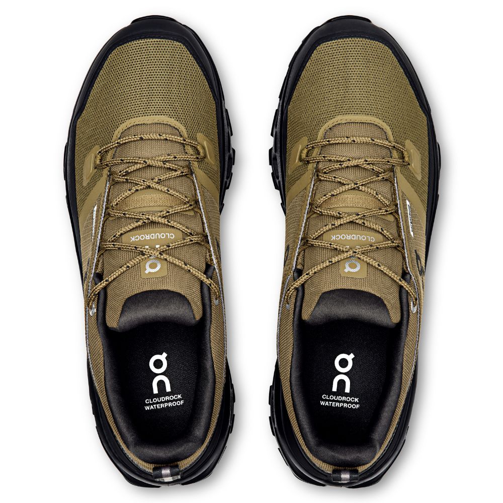 On Zapatos Trail Para Caballeros Cloudrock Low Waterproof Hunter Black
