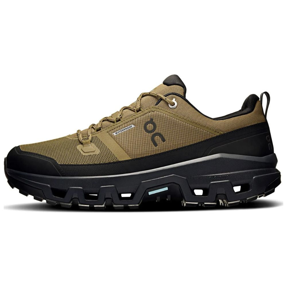 On Zapatos Trail Para Caballeros Cloudrock Low Waterproof Hunter Black