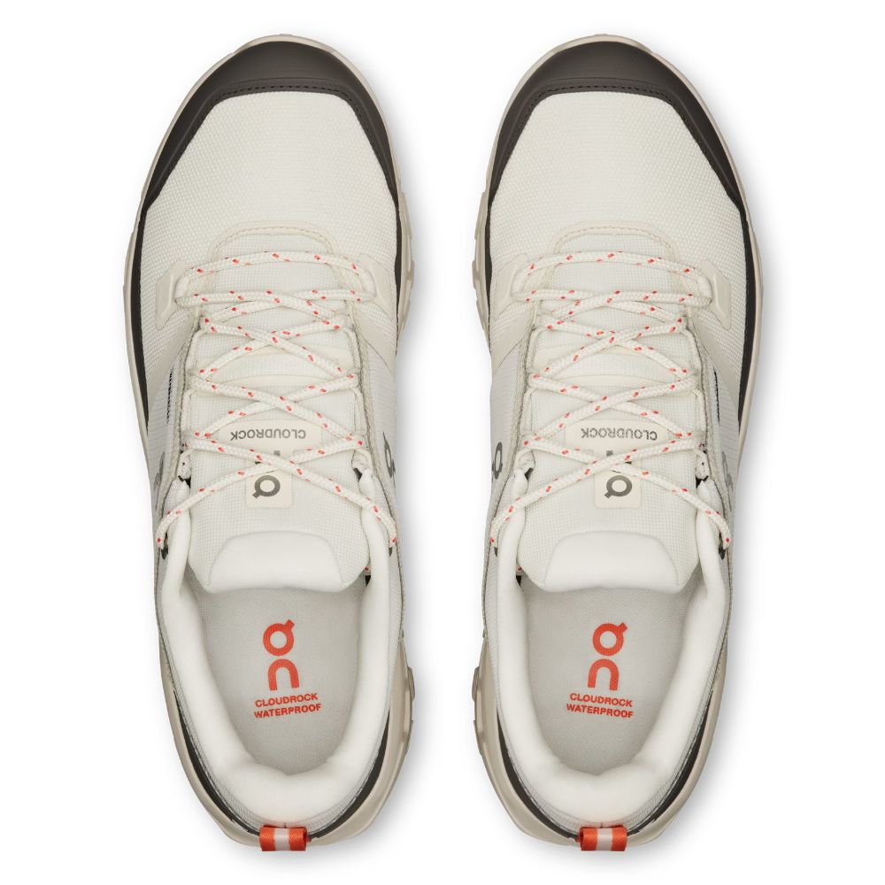 On Zapatos Trail Para Caballeros Cloudrock Low Waterproof Ivory Ivory