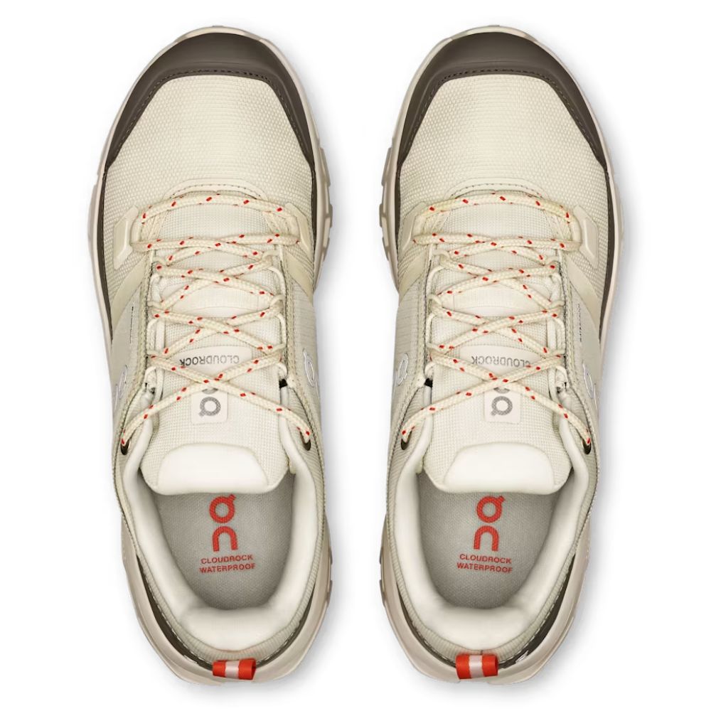 On Zapatos Trail Para Damas Cloudrock Low Waterproof Ivory Ivory