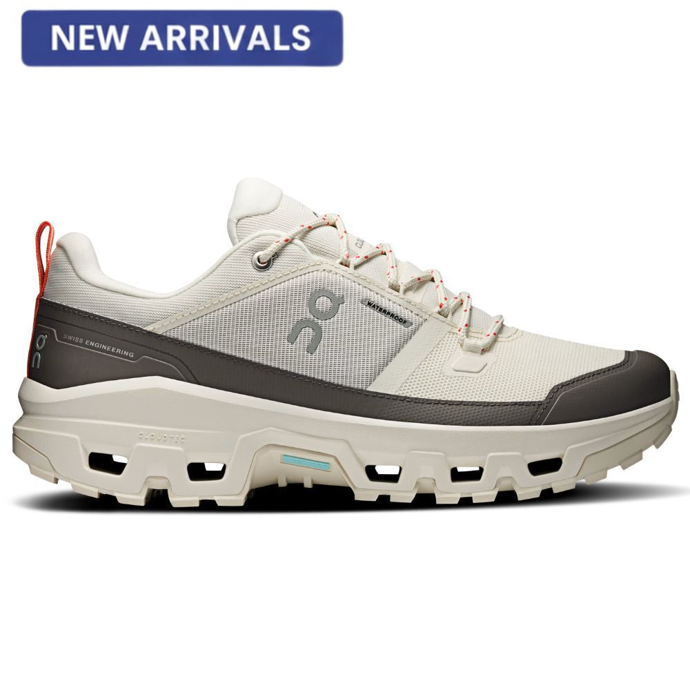 On Zapatos Trail Para Caballeros Cloudrock Low Waterproof Ivory Ivory