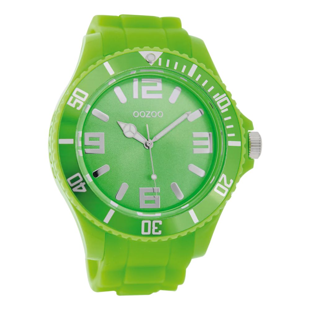 Oozoo Reloj Deportivo Correa De Silicone Unisex Fluo Green