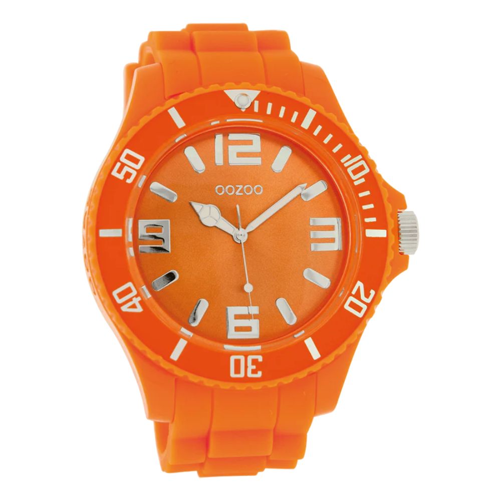 Oozoo Reloj Deportivo Correa De Silicone Unisex Fluo Orange
