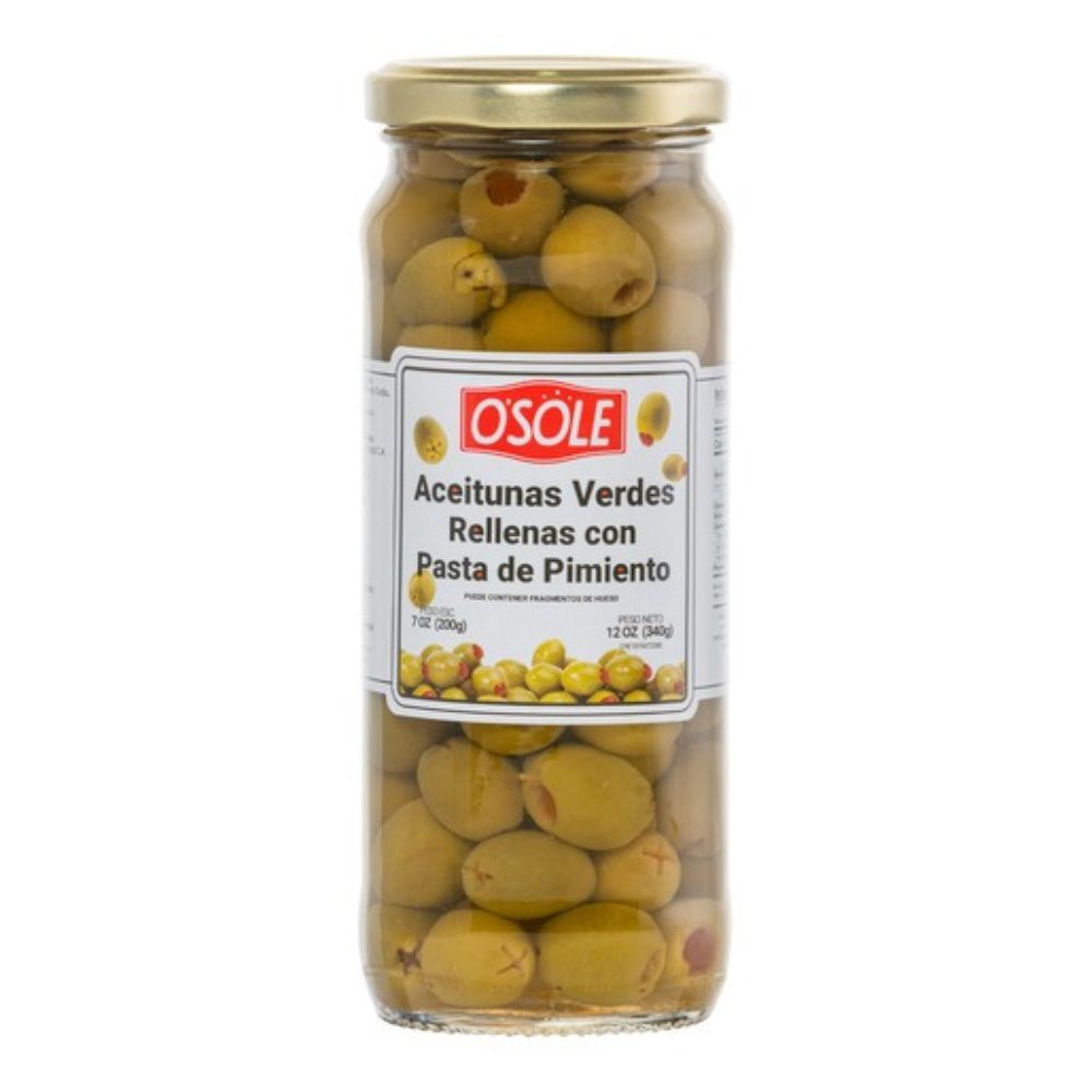 Osole Aceitunas Verdes Rellenas Con Pasta De Pimento 340gr