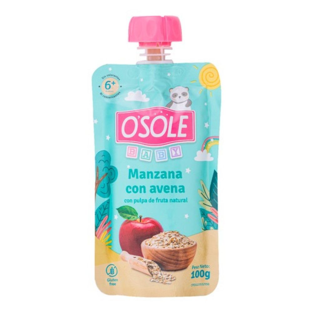 Osole Compota Sabor A Manzana Con Avena 100gr