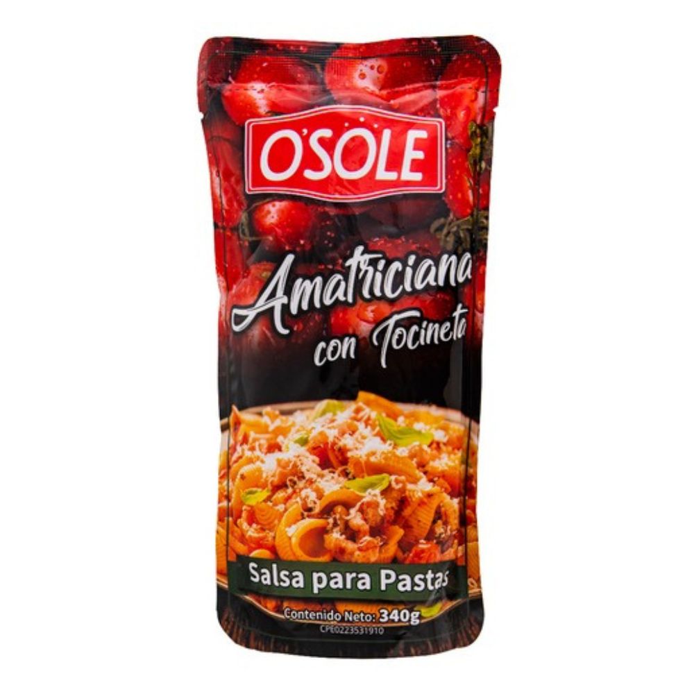Osole Salsa Para Pasta Amatriciana Con Tocineta 340gr