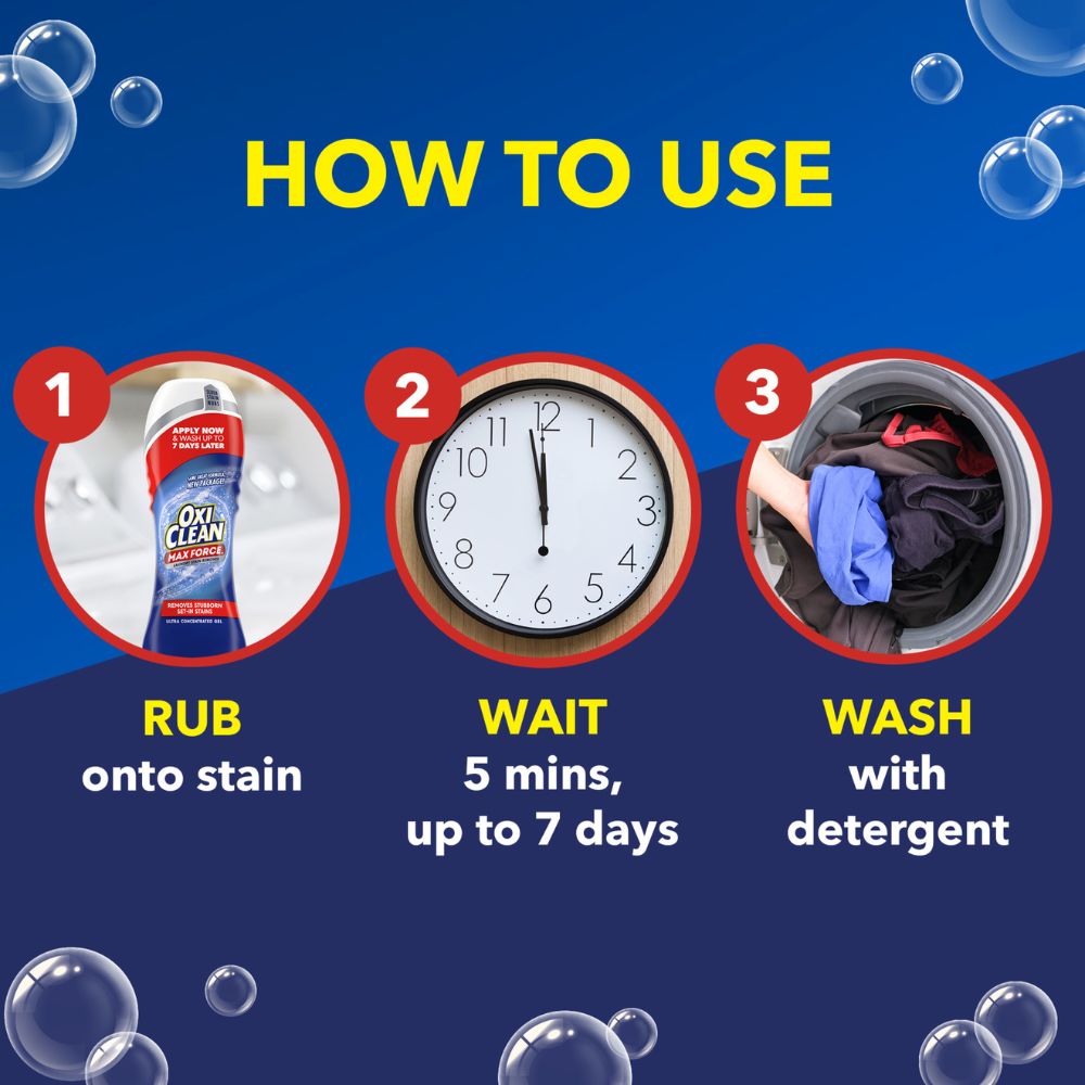 OxiClean Barra De Gel Quita Manchas Max Force 183ml