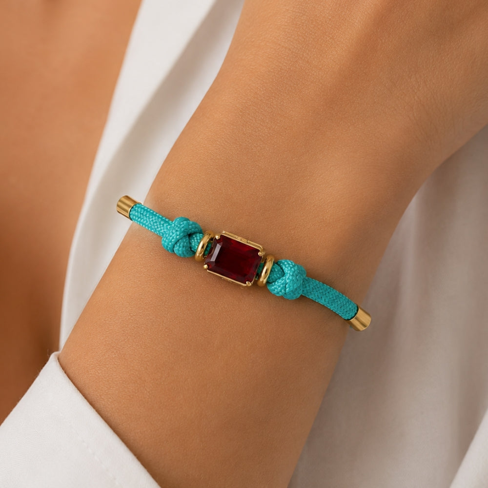 H&Co Pulsera Para Damas Rubi Marina