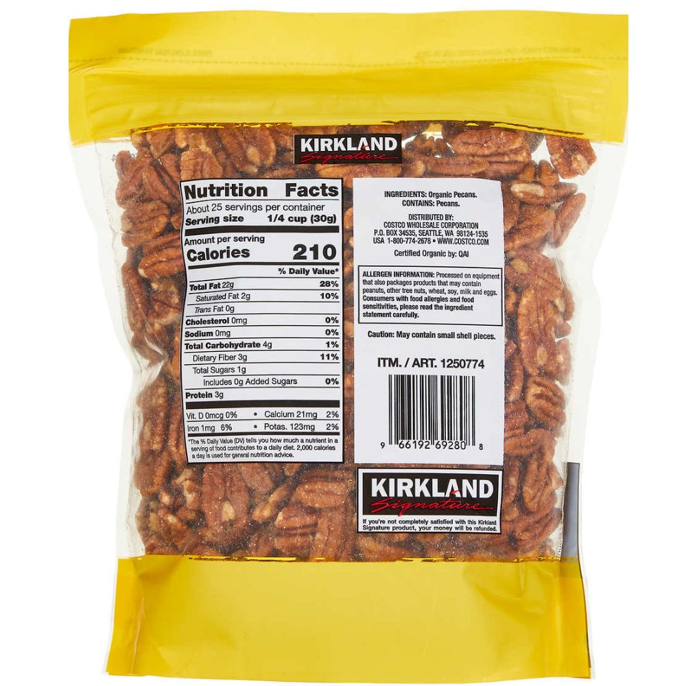 Kirkland  Organic Pecans 771 g