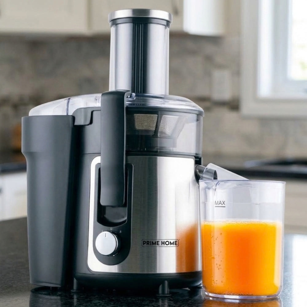 Prime Home Extractor De Jugo Acero Inoxidable 600W